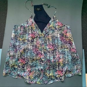 NWOT Vici dolls racerback floral tank